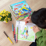 Vehicles & Construction Square Coloring Book