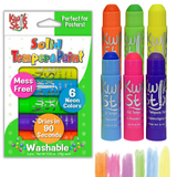 KwikStix Tempera Paint - 6 Neon Colors