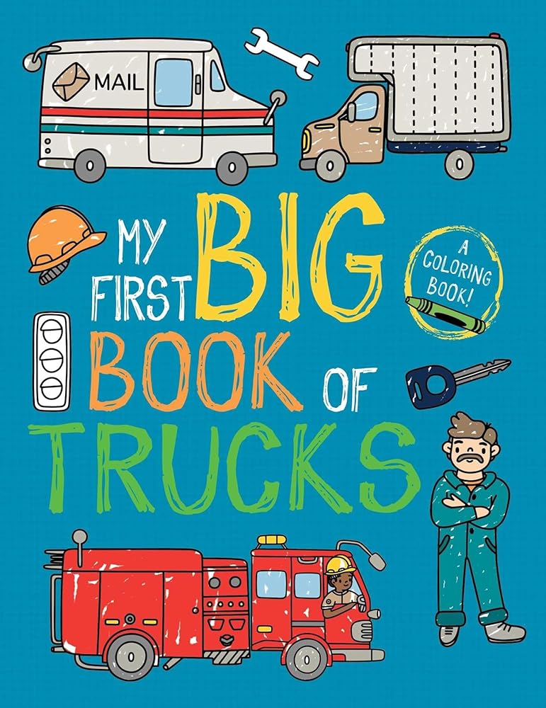 My First Big Book of Trucks (My First Big Book of Coloring) cover image