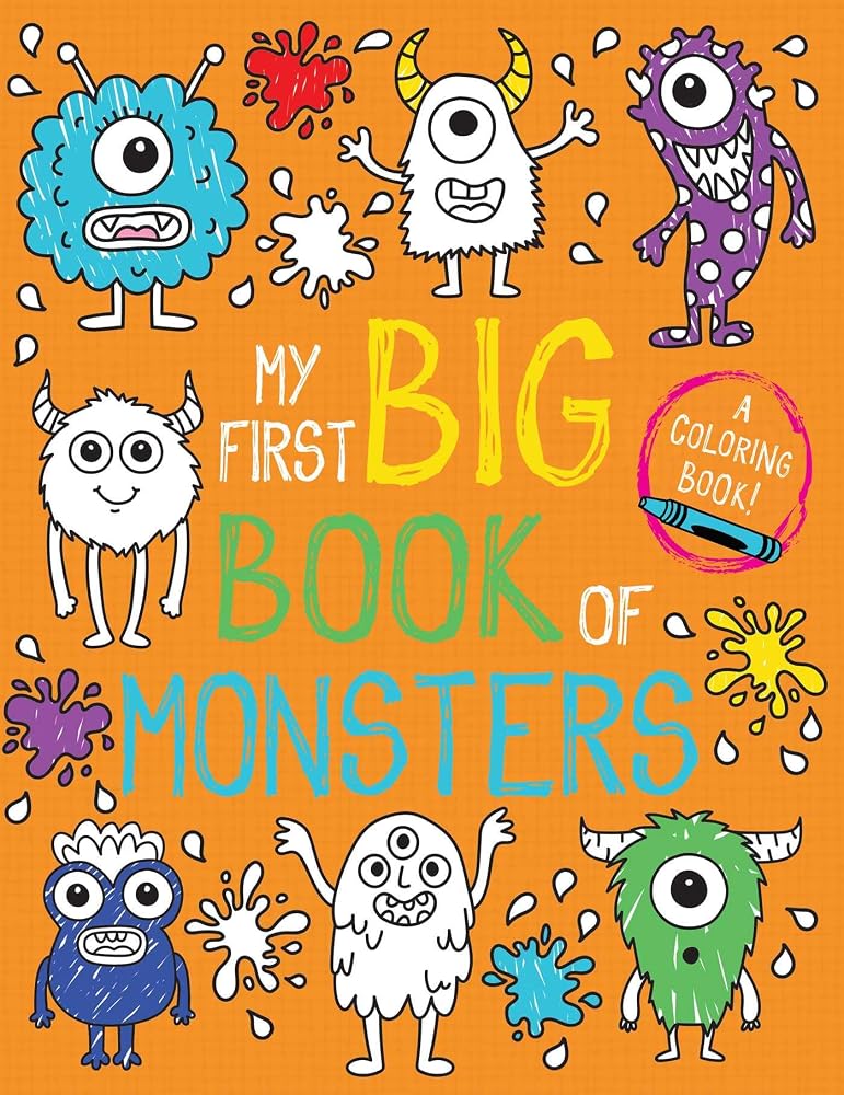 My First Big Book of Monsters (My First Big Book of Coloring) cover image