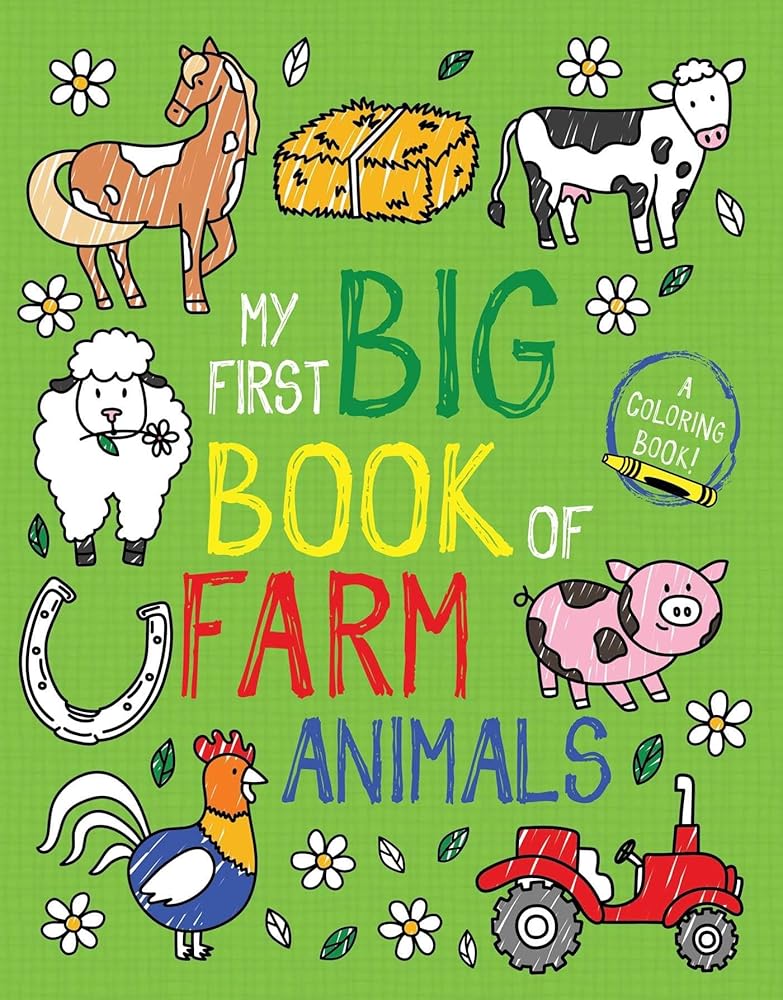 My First Big Book of Farm Animals (My First Big Book of Coloring) cover image