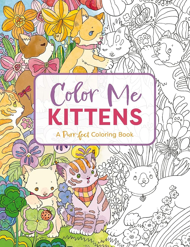 Color Me Kittens: A Purr-fect Adult Coloring Book (Color Me Coloring Books) cover image