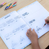 Learn to Draw Vehicles Book with Stickers