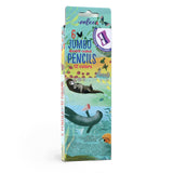 Otters 6 Double-Sided Pencils