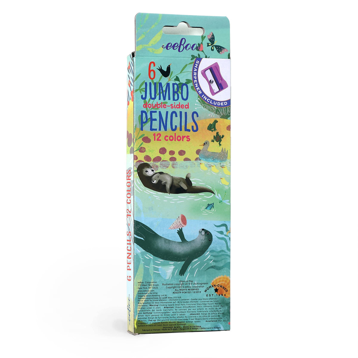 Otters 6 Double-Sided Pencils