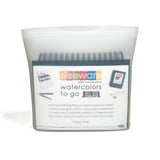 Watercolor To Go Kit - Portable, Travel-Friendly - 12 Colors