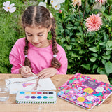 Birds in Fuchsia Watercolors Paint Tin