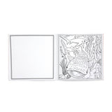 Sea Life Square Coloring Book